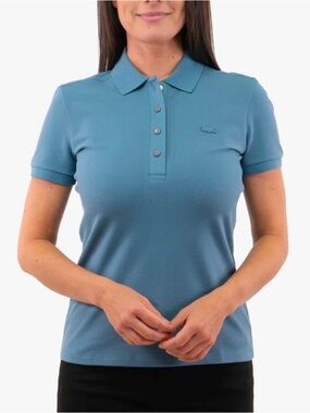 Lacoste Blue Short Sleeve Polo Shirt Slim Fit Size S